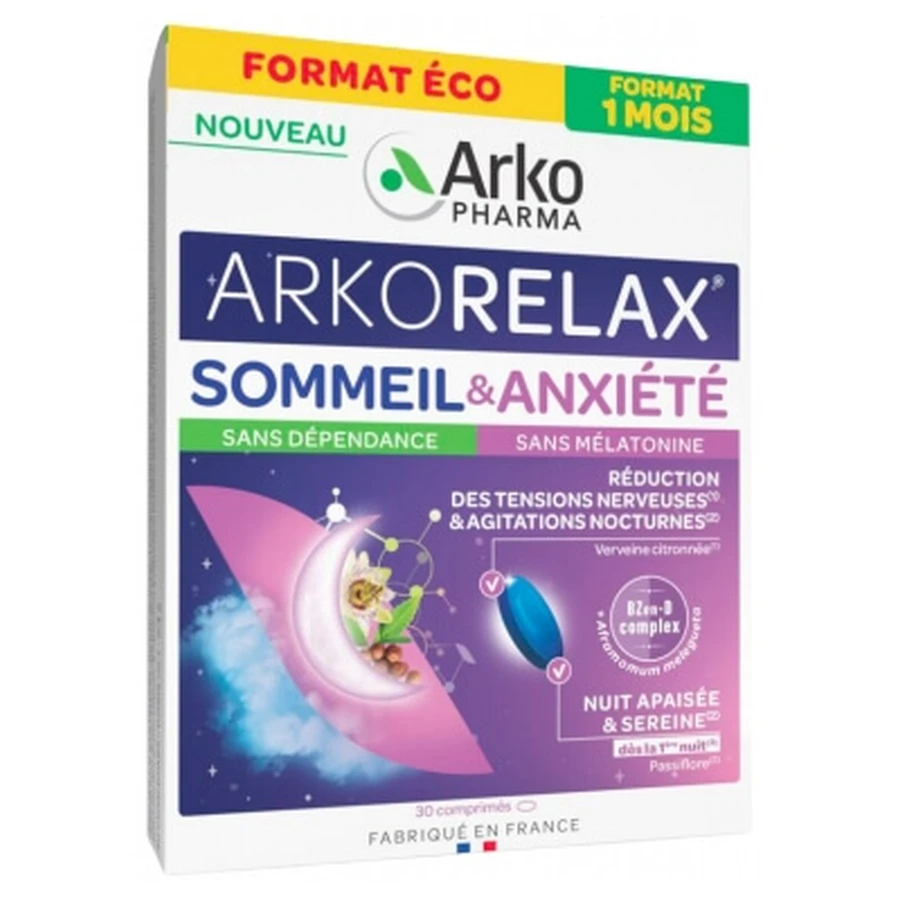 Arkopharma Arkorelax Slaap & Angst 30 tabletten