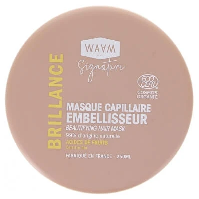 Waam Signature biologisch haarmasker voor glanzend haar, 250 ml