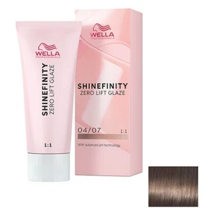 Tinte semipermanente Wella 04/07 Chocolate Amargo Shinefinity
