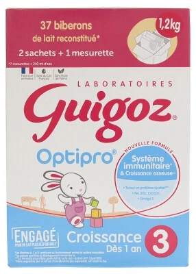Guigoz Optipro 3 Groeimelk voor kinderen vanaf 1 jaar, 1,2 kg