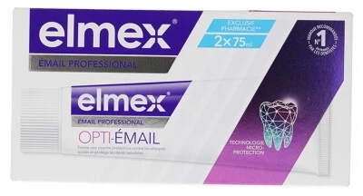 Elmex Opti-Enamel tandpasta, 2-pack (elk 75 ml)