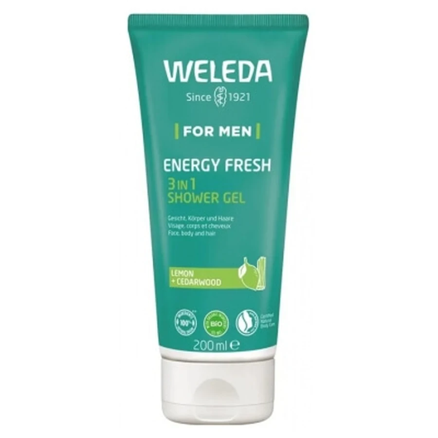 Weleda Men's Energy Fresh 3-in-1 douchegel, 200 ml