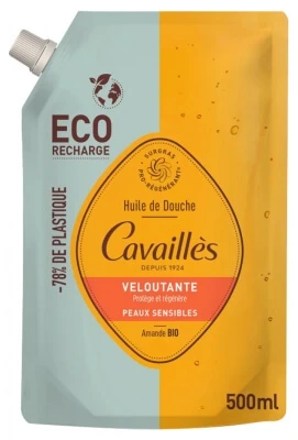 Cavaillès Fluweelzachte doucheolie Eco-navulling 500 ml