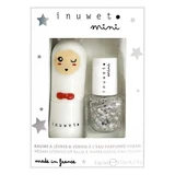 Set de bálsamos labiales Inuwet de 3,5 g + esmalte de uñas a base de agua con aroma a algodón de azúcar de 5 ml