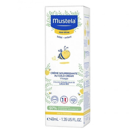 Nährende Creme mit Cold Cream für die tägliche Gesichtspflege, 40 ml, Mustela