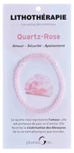PharmaGem Crystal Therapy Rose Quartz Bracelet, 4 mm