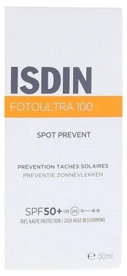 Isdin FotoUltra 100 Spot Prevent – Preventie van zonnevlekken SPF50+ 50 ml