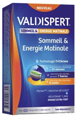 Valdispert Melatonine Slaap & Ochtendenergie, 24 tabletten