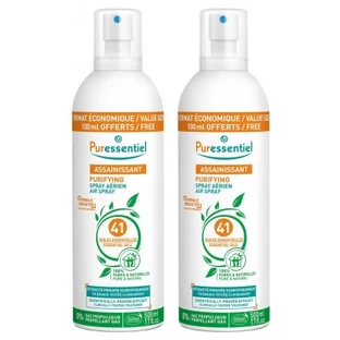 Puressentiel Spray de purificare a aerului cu 41 de uleiuri esențiale, set de 2 x 500 ml