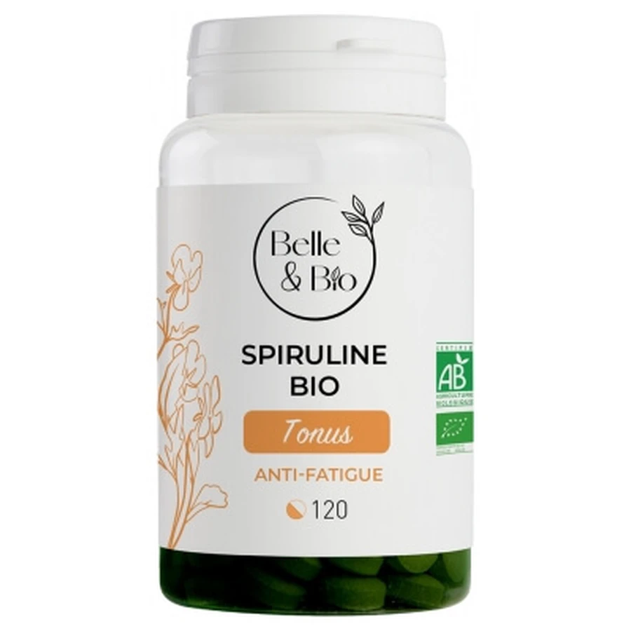 Belle & Bio Organic Spirulina, 120 Tablets