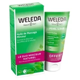Weleda Birken-Schlankheits-Massageöl 200 ml + kostenloses Pearl Scrub Peeling-Duschgel 150 ml