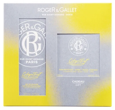 Roger & Gallet Cologne Twist Eau de Cologne 100 ml + gratis reinigingszeep voor lichaam, gezicht en haar 100 g