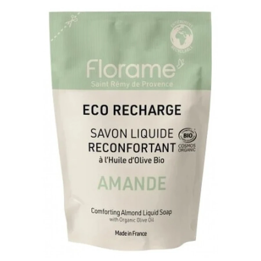 Florame Biologische Kalmerende Amandelvloeibare Zeep Eco-Navulling 470 ml