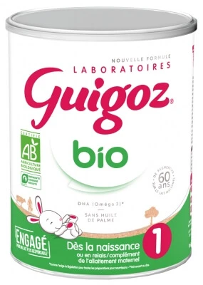 Guigoz biologische zuigelingenvoeding: vanaf de geboorte tot 6 maanden, 800 g