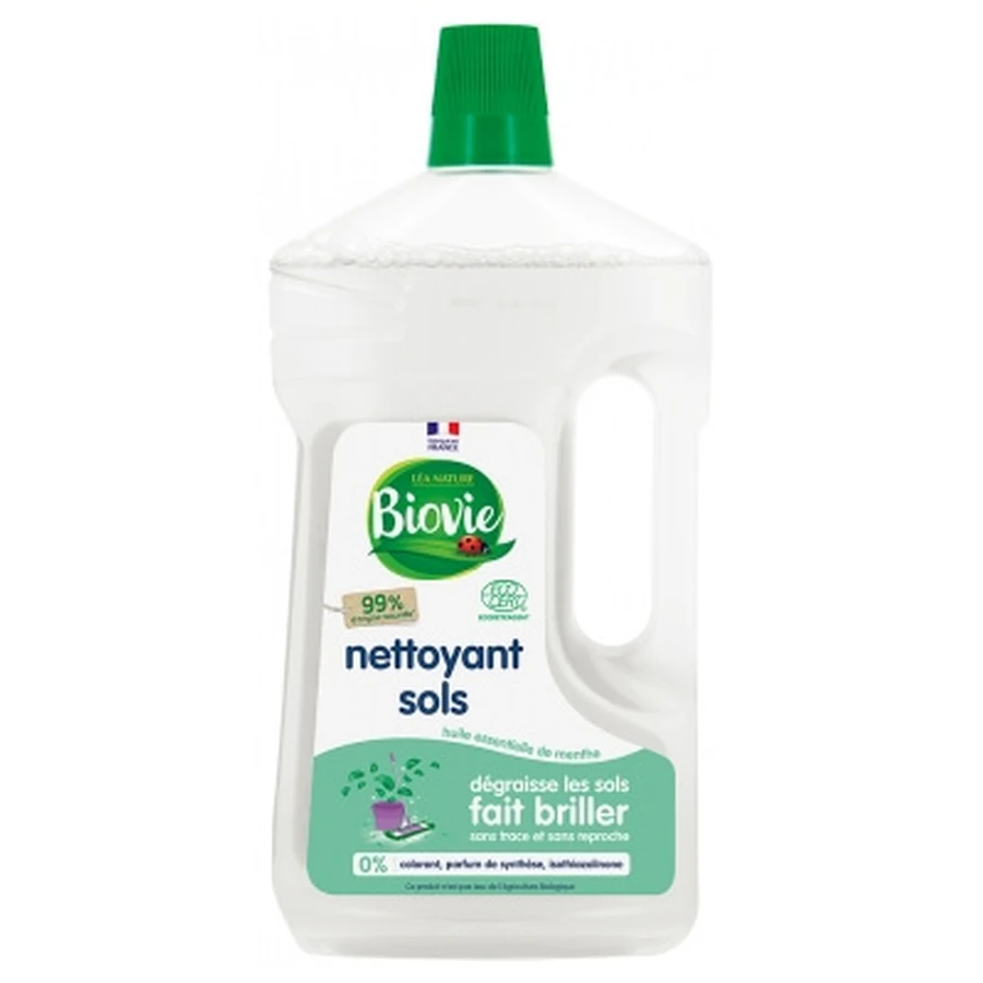 Biovie Detergent pentru pardoseli cu ulei esențial de mentă 1 L