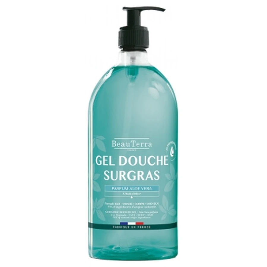BeauTerra Gel Douche Surgras Aloe Vera 1 L