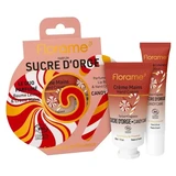 Set de regalo «Sucre d'Orge» de Florame: crema de manos de 30 ml + bálsamo labial ecológico de 15 ml