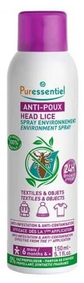 Puressentiel 24-uurs anti-luizen kamerspray, 150 ml