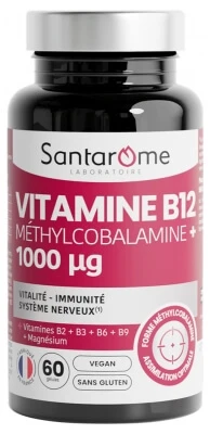 Santarome Vitamine B12 Methylcobalamine+ 1000 µg 60 capsules