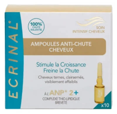 Ecrinal ANP 2+ Intensieve haarverzorging: ampullen tegen haaruitval, 10 x 5 ml