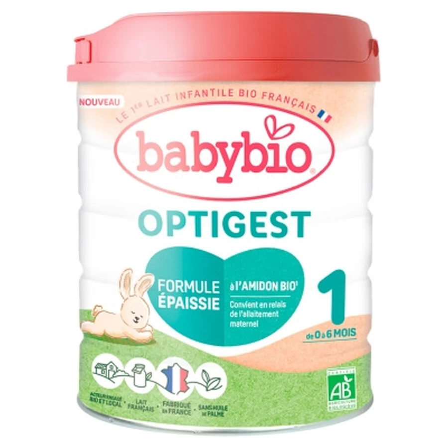Babybio Optigest 1 Formule Épaissie de 0 à 6 Mois Bio 800 g