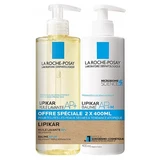 La Roche-Posay Lipikar AP+ Reinigingsolie 400 ml + Lipidenherstellende balsem 400 ml Speciale aanbieding