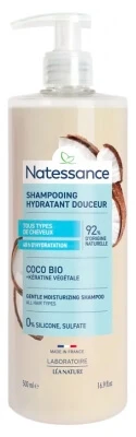 Natessance Biologische Kokosnoot Zachte Hydraterende Shampoo 500 ml