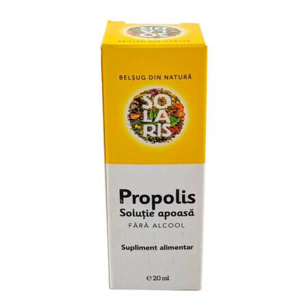 Aqueous solution of propolis without alcohol, 20 ml, Solaris