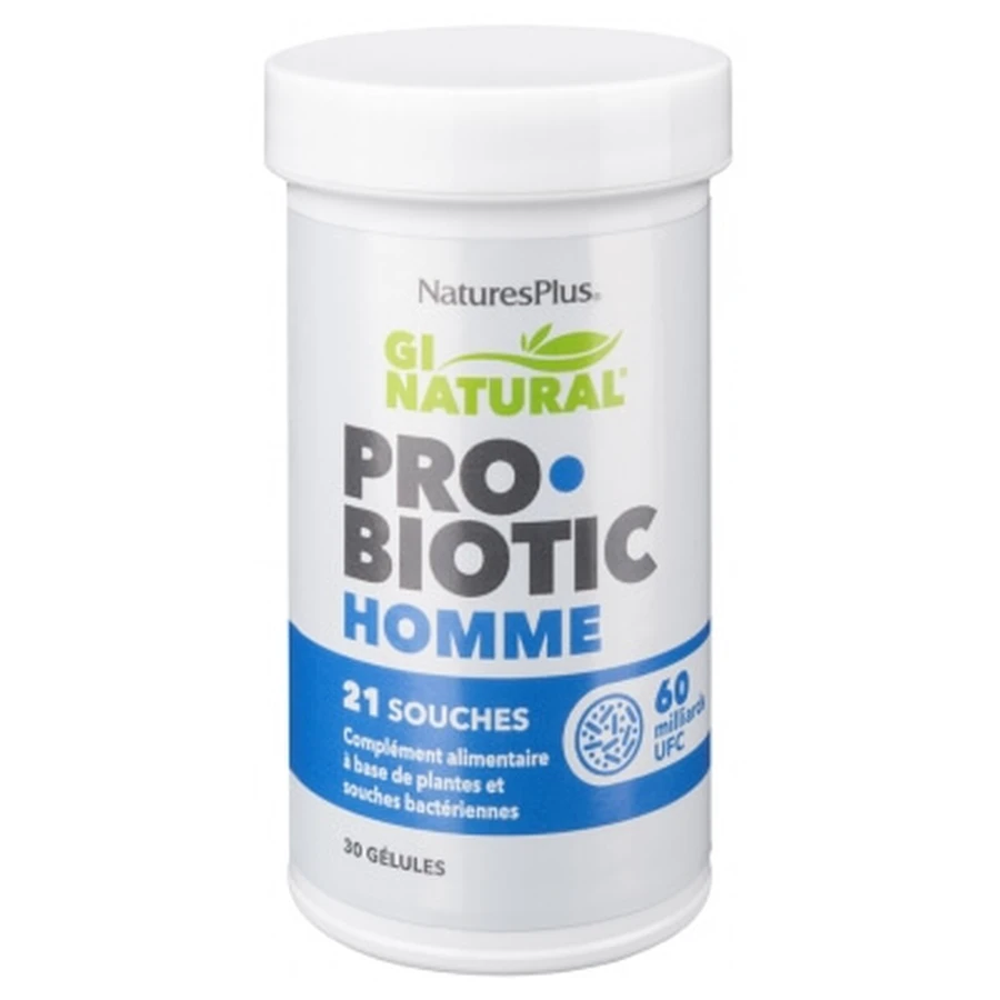 Natures Plus Gi Natural Probiotikum für Männer, 30 Kapseln