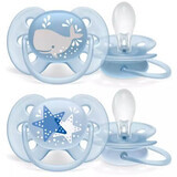 Ultra Soft Soother, 6-18 months, SCF223/03 2 pieces, Philips Avent