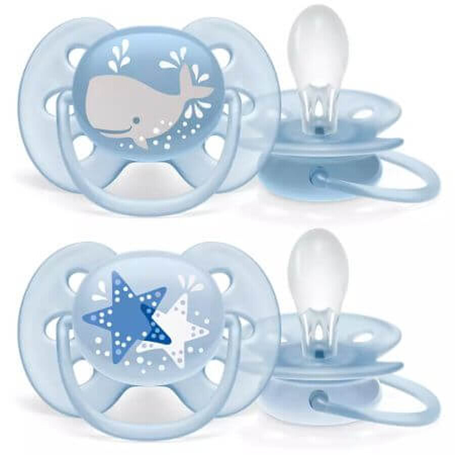 Sucette ultra douce, 6-18 mois, SCF223/03 2 pièces, Philips Avent