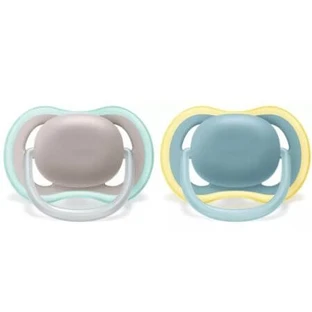 Sucettes Philips Avent Ultra Air, +18 mois, grises et bleues, SCF349/01, Philips