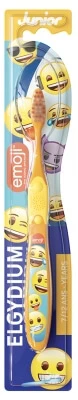 Elgydium Junior zachte tandenborstel voor kinderen van 7–12 jaar, Emoji
