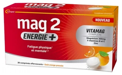 Mag 2 Energy+ 30 bruistabletten