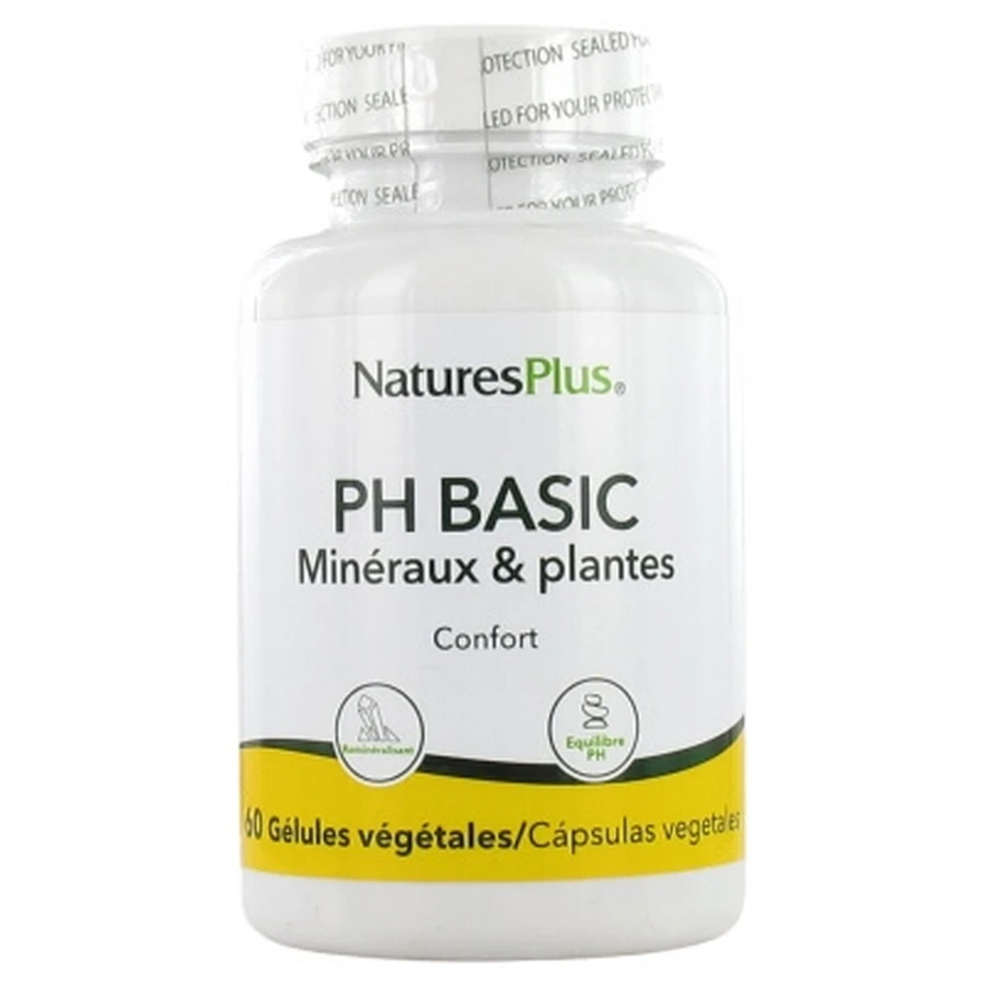 Natures Plus PH Basic Minerals & Herbs 60 Vegetarian Capsules