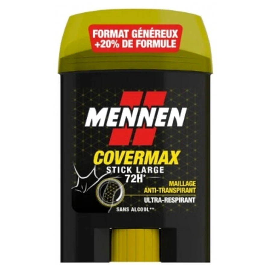 Desodorante en barra Mennen Covermax 72H, tamaño grande, 60 ml