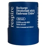 Respire Déodorant Stick Embruns Cèdre Recharge 50 g