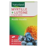 Naturland Bosbessen + Luteïne 60 Vegecaps