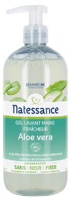 Natessance Biologische Aloë Vera Verfrissende Handwasgel, 500 ml