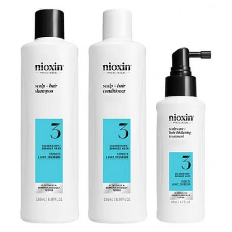 Mini kit Nioxin Sistema anticaduta 3: caduta moderata, capelli danneggiati/tinti