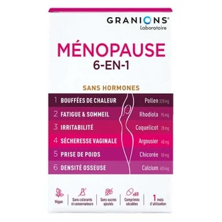 Granions Menopause 6-in-1, 60 Tablets