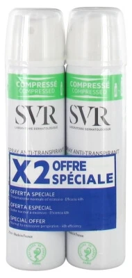 SVR Spirial Antitranspirant Deodorant Spray, 2-pack (elk 75 ml)