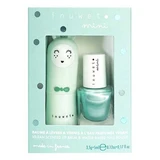 Set de bálsamos labiales Inuwet de 3,5 g + esmalte de uñas a base de agua con aroma a manzana de 5 ml