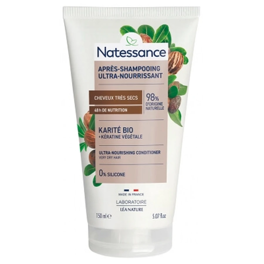 Natessance Ultra-Rich Conditioner met sheaboter en plantaardige keratine 150 ml