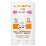 Alphanova Sun Stick for the Face, Pink Coral, SPF 50+, Organic, 12 g