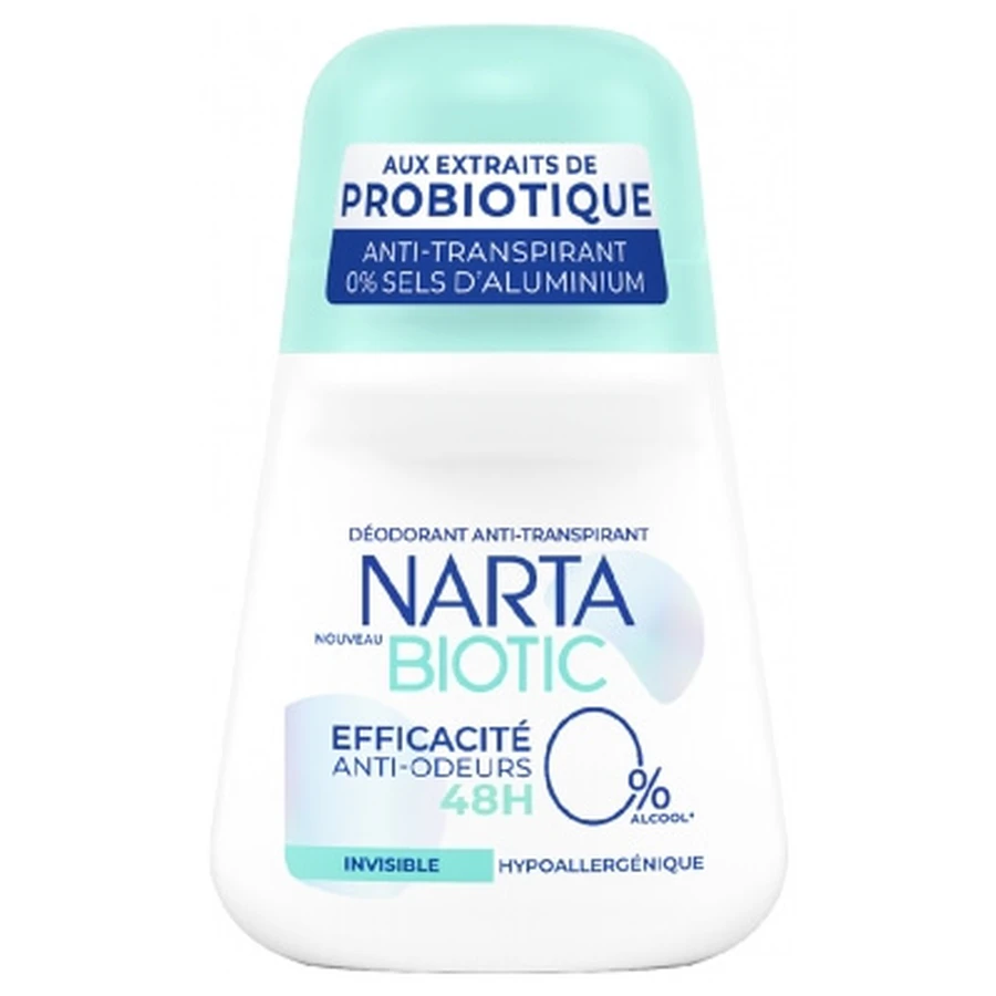 Narta Biotic Deodorant antiperspirant invizibil 48H 50 ml