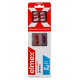 Cepillo de dientes Elmex Anti-Caries InterX, dureza media, paquete doble