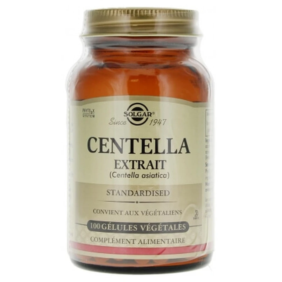 Solgar Extract din părțile aeriene ale plantei Centella, 100 capsule vegetale