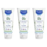 Mustela 2-in-1 Avocado-reinigingsgel, verpakking van 3 x 200 ml