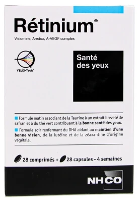 NHCO Rétinium Eye Health 28 tabletten + 28 capsules